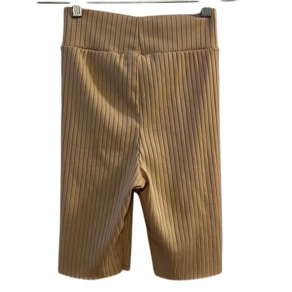 Pretty Little Thing Camel Rib Biker Shorts Size 2 - Picture 7 of 11